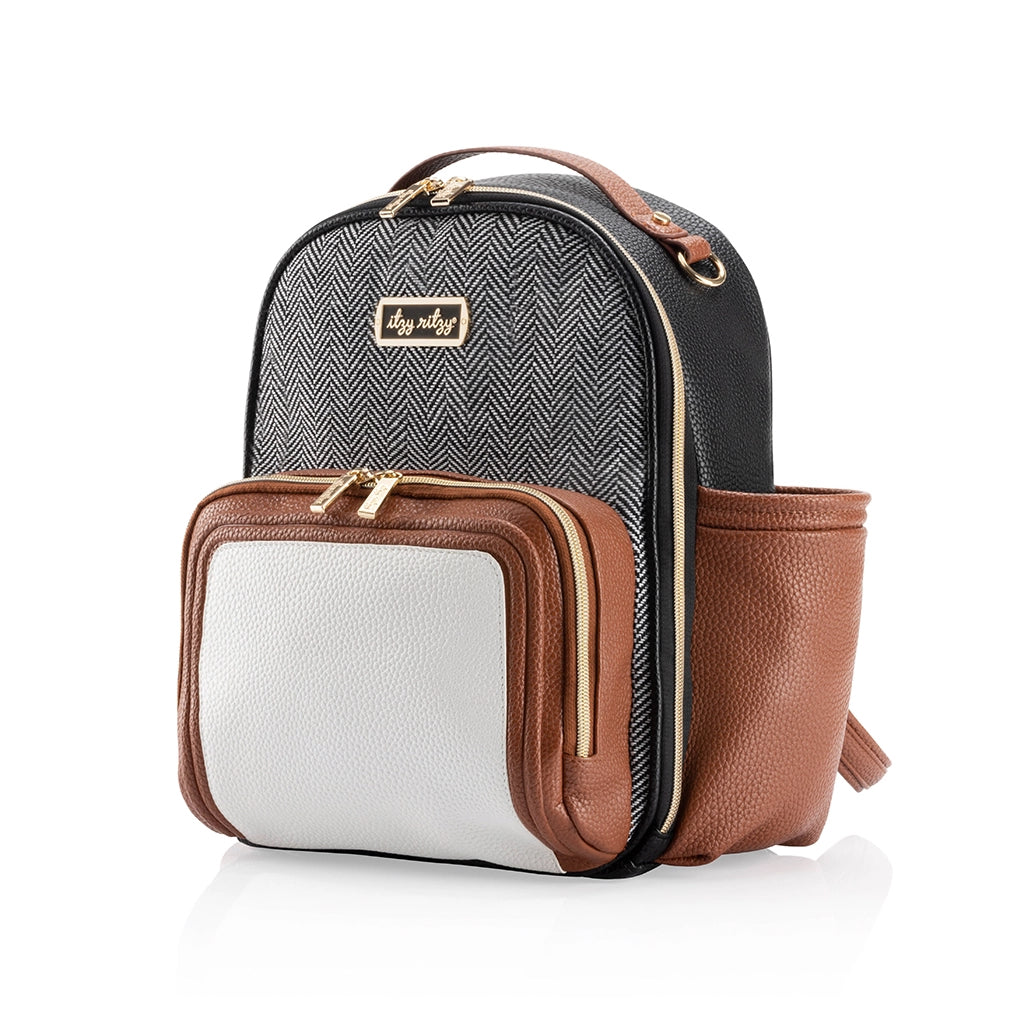 Coffee & Cream Itzy Mini Plus™ Diaper Bag Backpack
