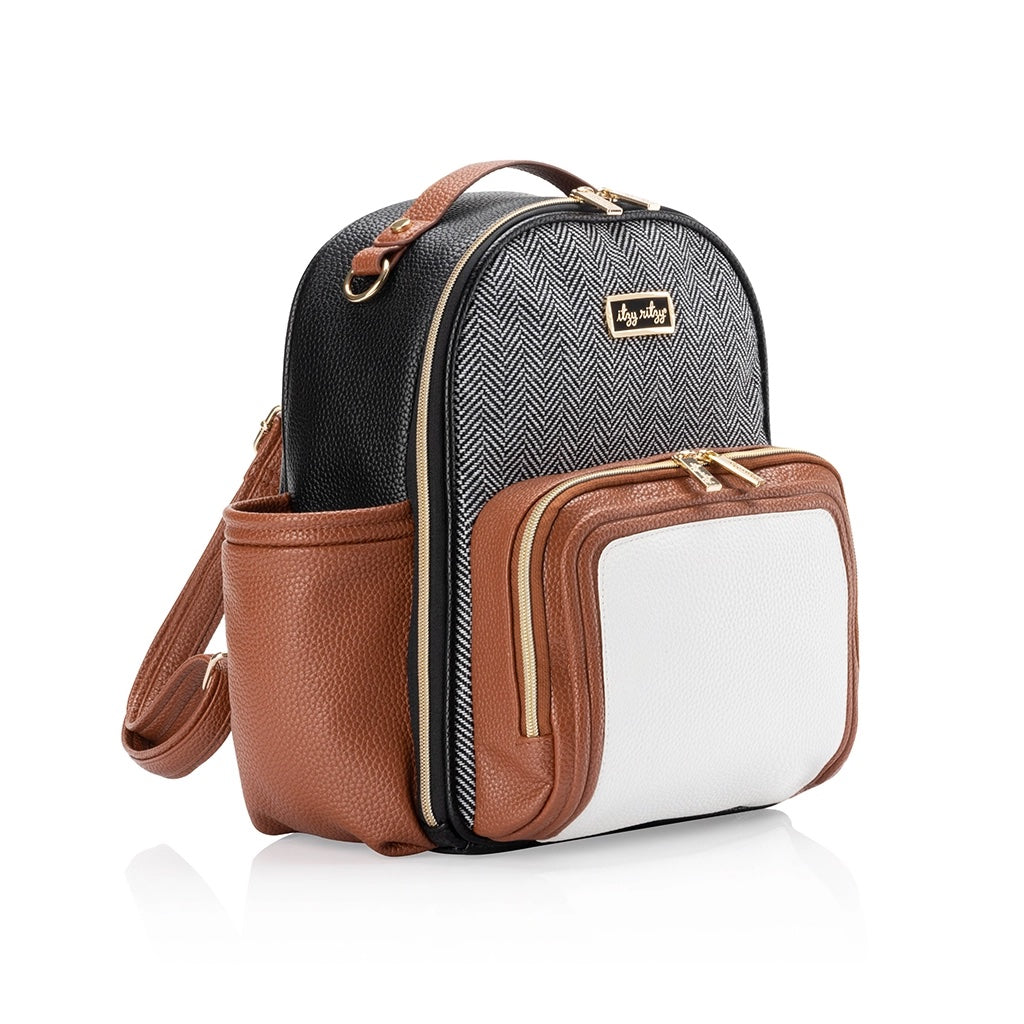 Coffee & Cream Itzy Mini Plus™ Diaper Bag Backpack