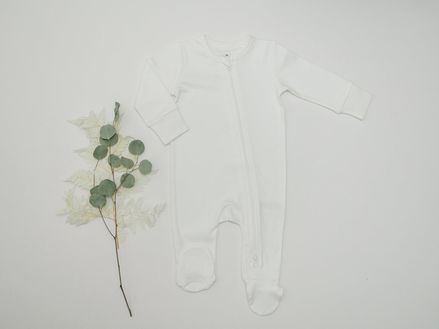 Cotton Baby Footie Sleeper with 2-Way Zipper – Soft & Stretchy Pajamas