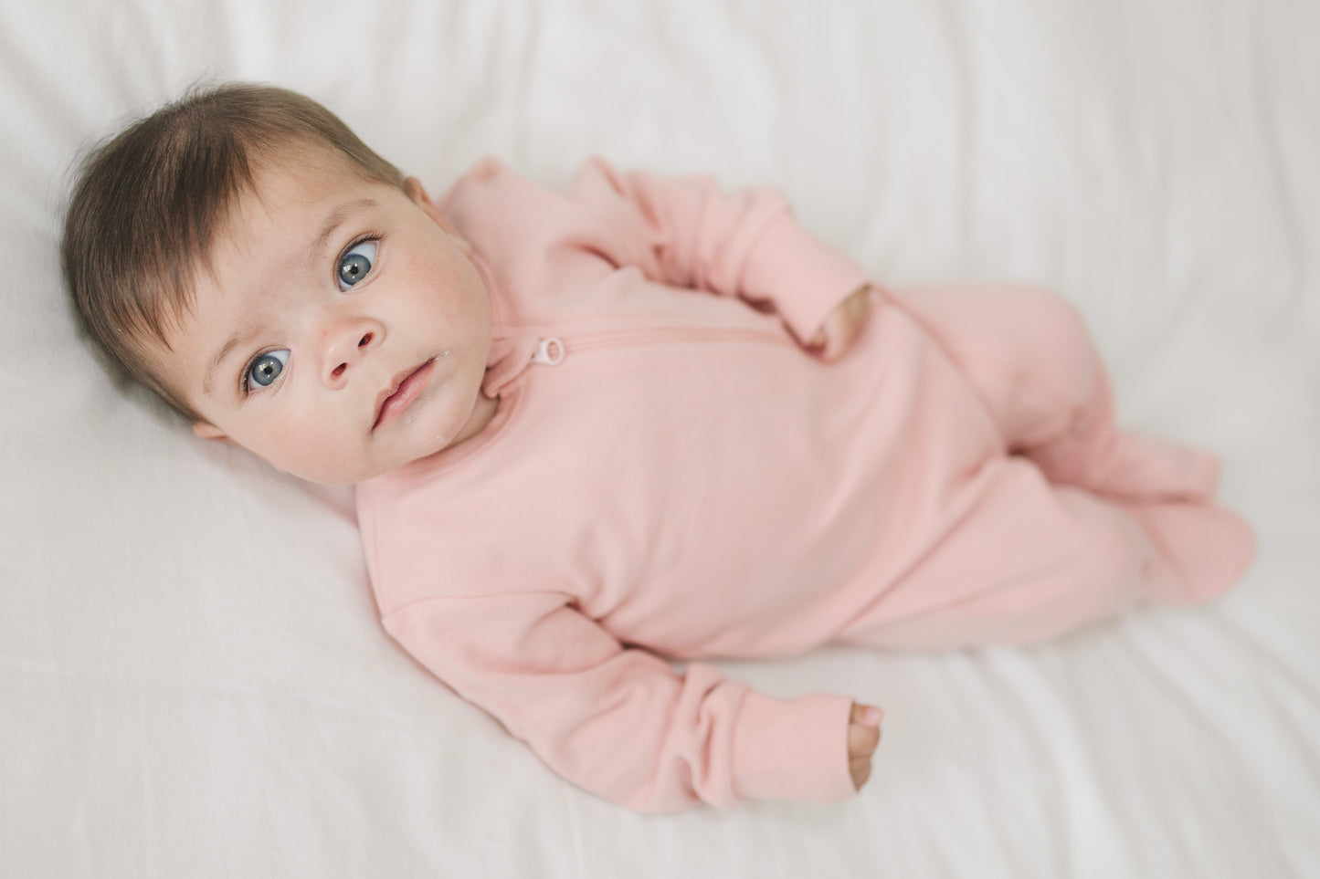 Cotton Baby Footie Sleeper with 2-Way Zipper – Soft & Stretchy Pajamas