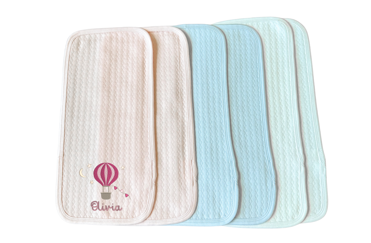 Cely Quilted Burp Cloths - Qty. of 2