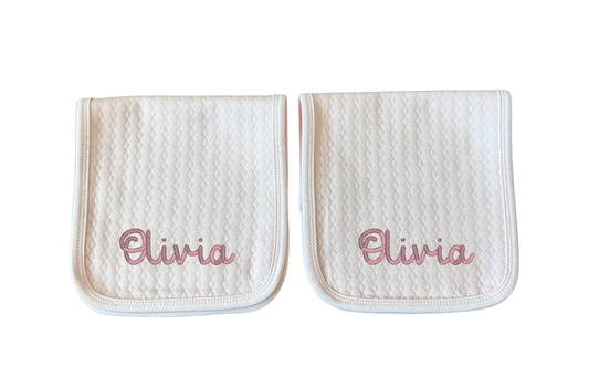 Cely Quilted Burp Cloths - Qty. of 2