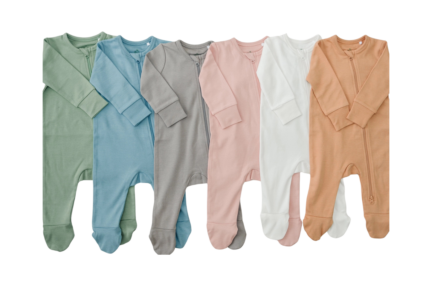 Cotton Baby Footie Sleeper with 2-Way Zipper – Soft & Stretchy Pajamas