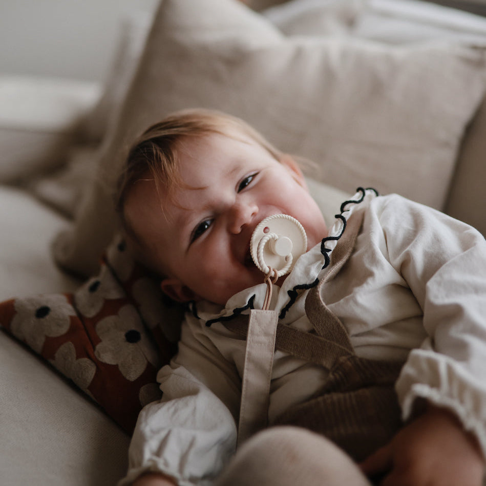 Linen Pacifier Clip 2-Pack