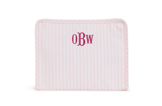 TRVL Roadie Medium Zip Pouch - Pimlico Stripe Pink