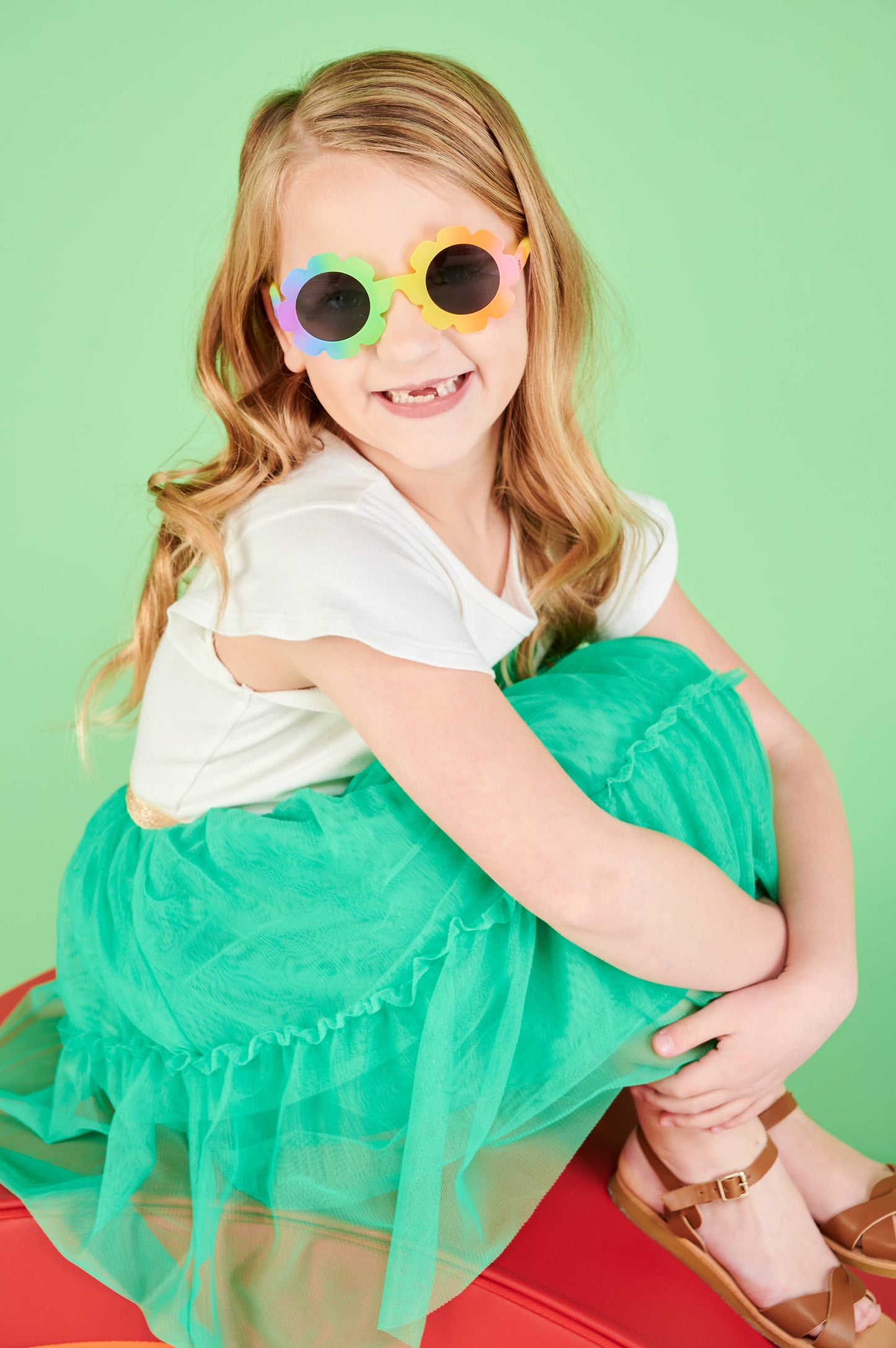 Original Flower Power with Smoke Lenses Sunglasses for Baby & Kids