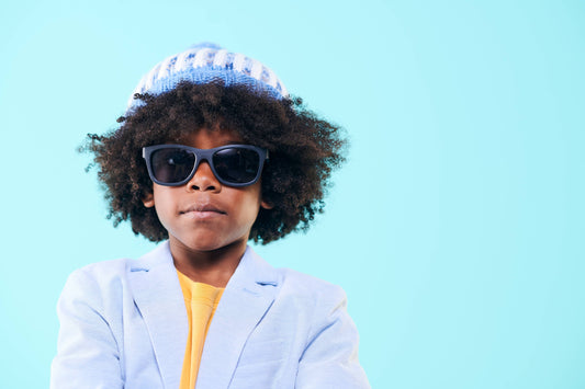 Jet Black Baby Polarized Gradient Lens Sunglasses for Baby & Kids