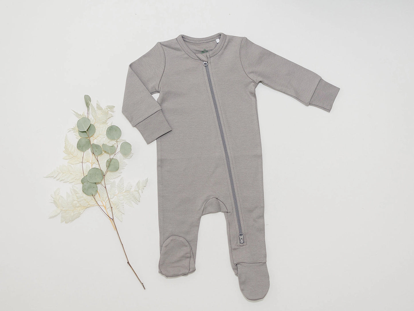Cotton Baby Footie Sleeper with 2-Way Zipper – Soft & Stretchy Pajamas