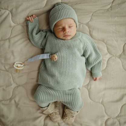 Linen Pacifier Clip 2-Pack