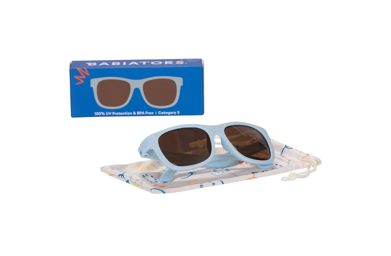 Baby Blue with Amber Lens Navigator Sunglasses for Baby & Kids