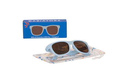 Baby Blue with Amber Lens Navigator Sunglasses for Baby & Kids