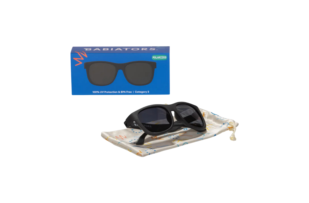 Jet Black Baby Polarized Gradient Lens Sunglasses for Baby & Kids