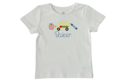 Back to School Tee - Cotton Baby T-Shirt | *Customizable*