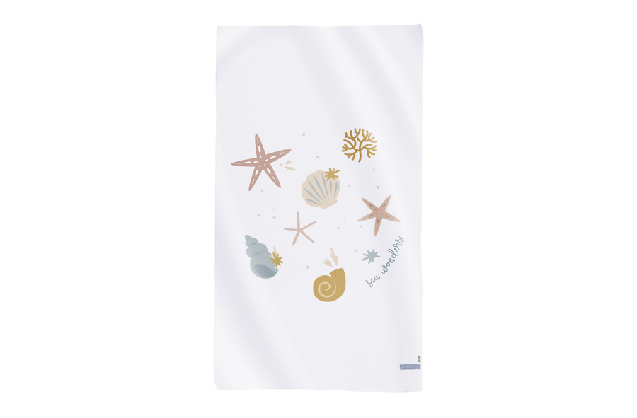Dapper beach towel in the Sea La Vie Print