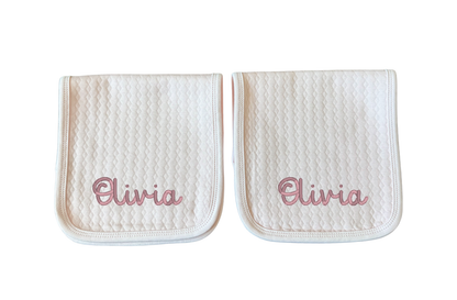 Cely Quilted Burp Cloths - Qty. of 2