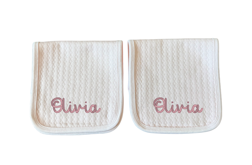 Cely Quilted Burp Cloths - Qty. of 2