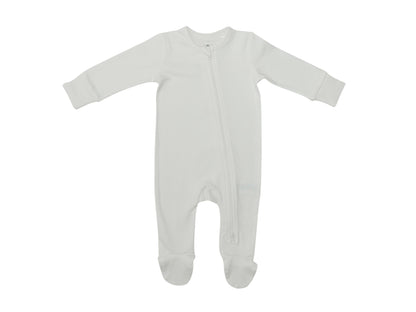 Organic Baby Footie Sleeper with 2-Way Zipper – Soft & Stretchy Pajamas