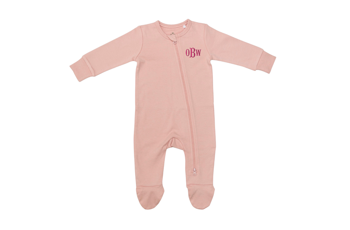 Cotton Baby Footie Sleeper with 2-Way Zipper – Soft & Stretchy Pajamas