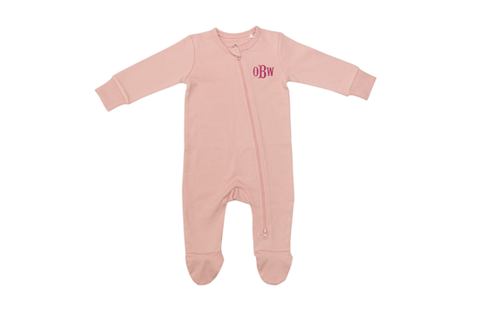 Cotton Baby Footie Sleeper with 2-Way Zipper – Soft & Stretchy Pajamas
