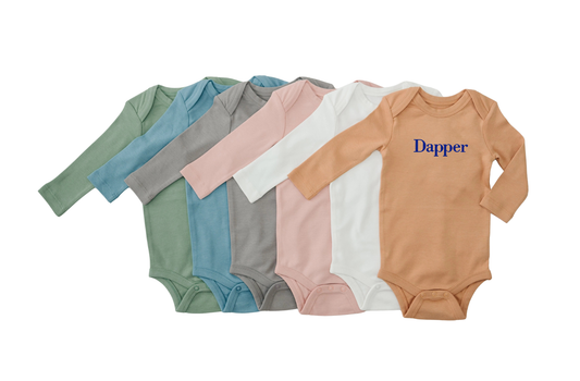Cotton Long Sleeve Baby Bodysuit – Soft, Cozy, and Eco-Friendly