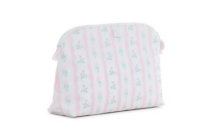 TRVL Goodie Cosmetic Bag - Ribbon Floral Pink