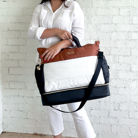 Itzy Ritzy Dream Weekender™ Coffee & Cream Diaper Bag