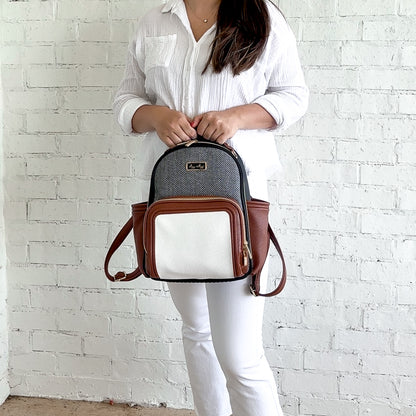 Coffee & Cream Itzy Mini Plus™ Diaper Bag Backpack