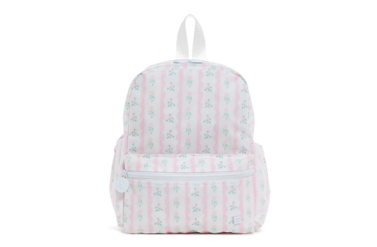 TRVL Mini Backpack - Ribbon Floral Pink
