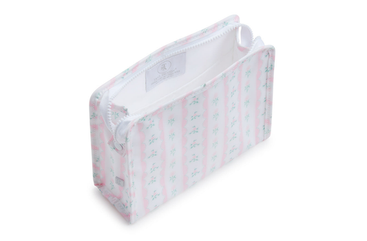TRVL Roadie Medium Zip Pouch - Ribbon Floral Pink