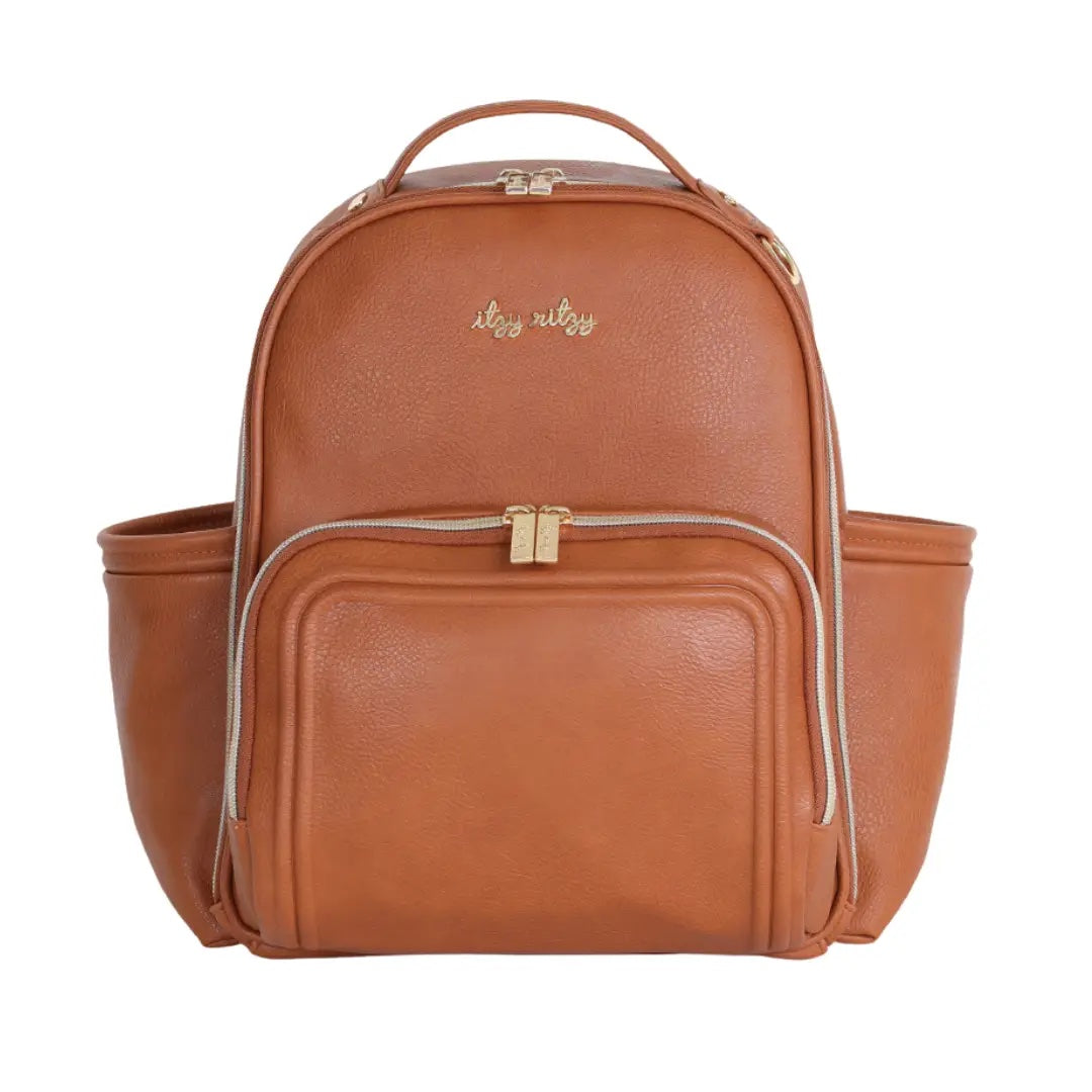 Cognac Itzy Mini Plus™ Diaper Bag Backpack