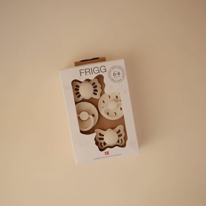 FRIGG Baby's First Pacifier Moonlight Sailing (Cream) 4-Pack