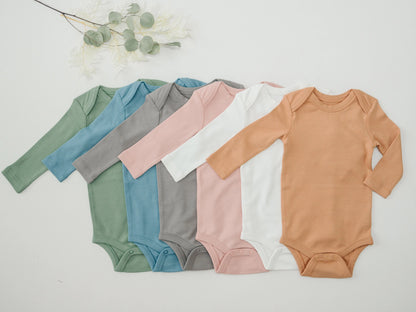 Organic Long Sleeve Baby Bodysuit – Soft, Cozy, and Eco-Friendly