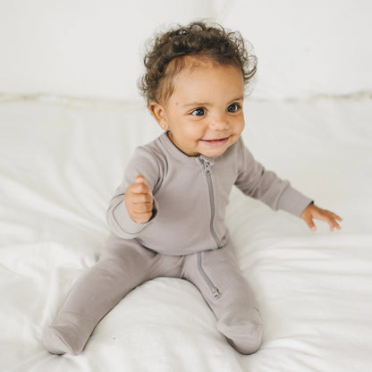 Organic Baby Footie Sleeper with 2-Way Zipper – Soft & Stretchy Pajamas